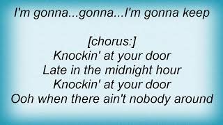 Ted Nugent - Knockin' At Your Door Lyrics