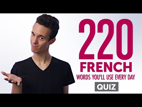 Quiz | 220 French Words You'll Use Every Day - Basic Vocabulary #62