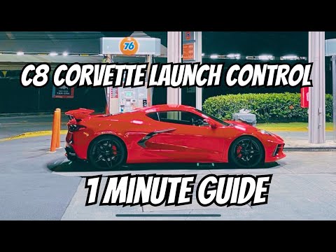 Launch control on the C8 Corvette. 1 minute guide