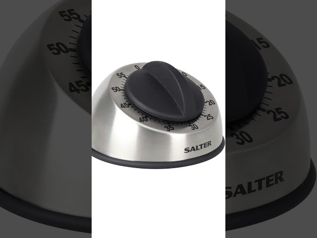Vídeo relacionado con Salter 338 SSBKXR15 Temporizador Mecánico De Cocina, Cuenta Hasta 60 Minutos, Giratoria De Goma, Fácil De Leer, De Acero Inoxidable