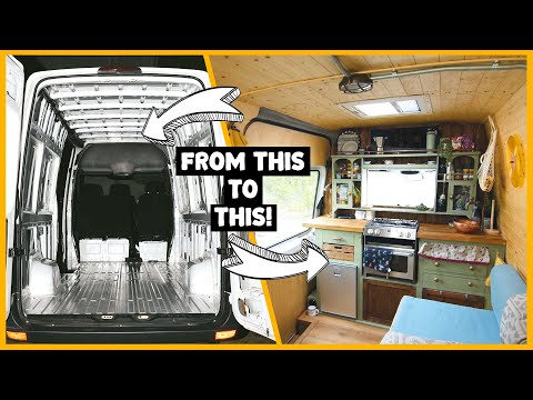 HOW TO EASILY CONVERT A VAN INTO AN OFF-GRID TINY HOME | START TO FINISH!