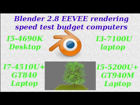 Blender 2.8 EEVEE Cycles render test benchmarks