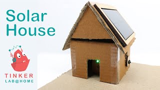 DIY-How to make a simple Solar House-school project | Junior Tinker Lab at Home