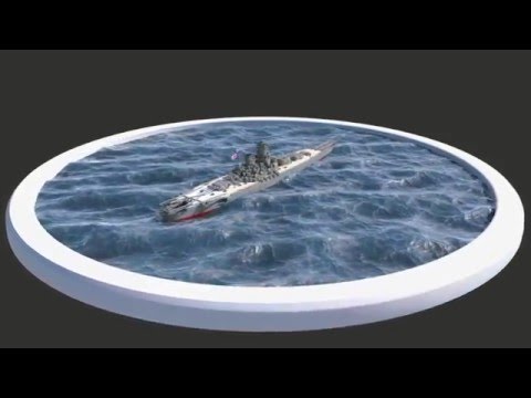 Battleship Yamato Turntable - 3D Student 2015