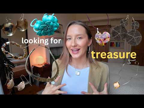 charity shopping in edinburgh for my pinterest jewellery collection