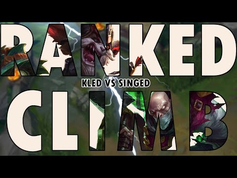 Top Kled vs Singed| Season 10 ranked climb #19 |Full Game Play