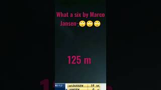 # Longest six by Marco Jansen # 125m # 🙄🙄# shorts