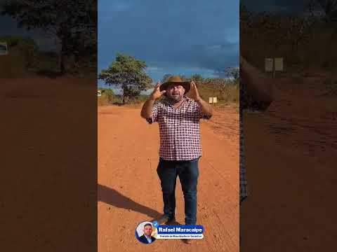 Prefeito de Maurilândia do Tocantins, Rafael Maracaipe, anunciando pavimentação de trecho da TO-126