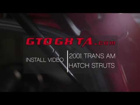 93-02 Firebird Trans Am Rear Hatch Lift Struts Supports Install
