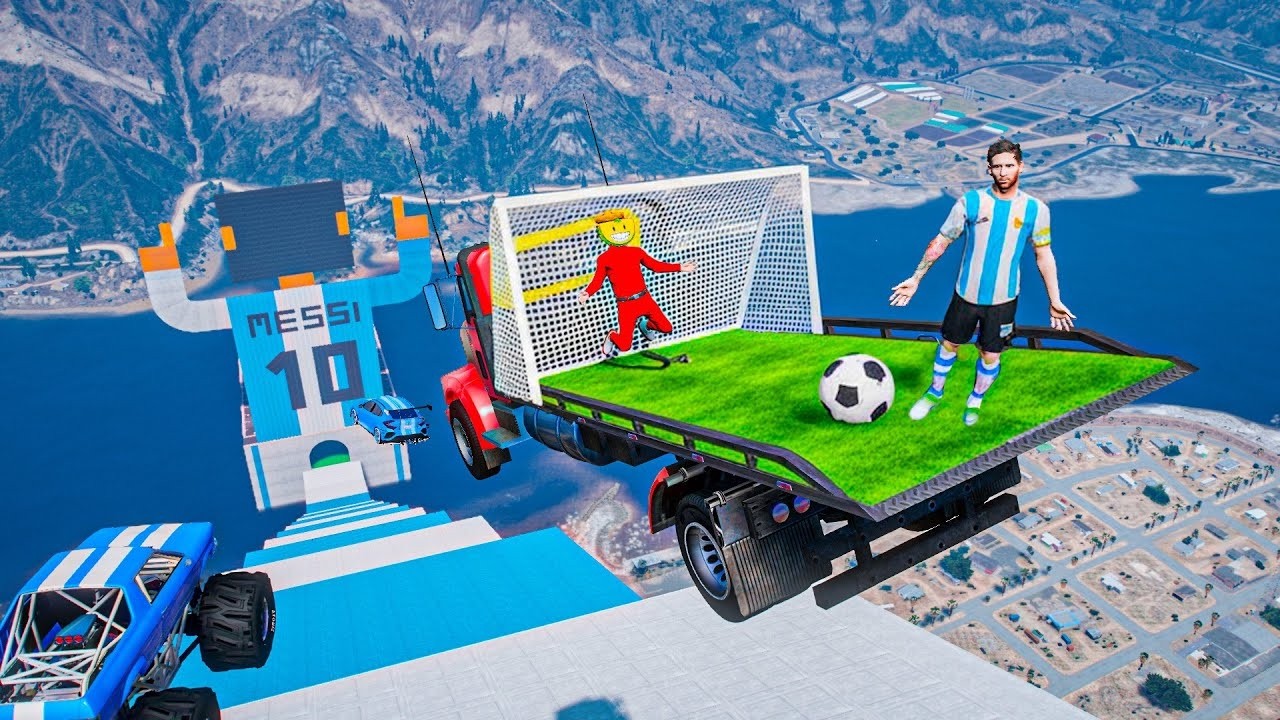 LA MEGA RAMPA DE MESSI!! - GTA 5 ONLINE