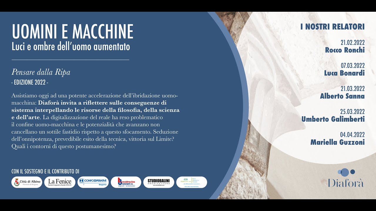 Rocco Ronchi - Riabilitare l'uomo-macchina” (02.03.2022)