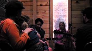 Amy Helm singing at the barn for Levon