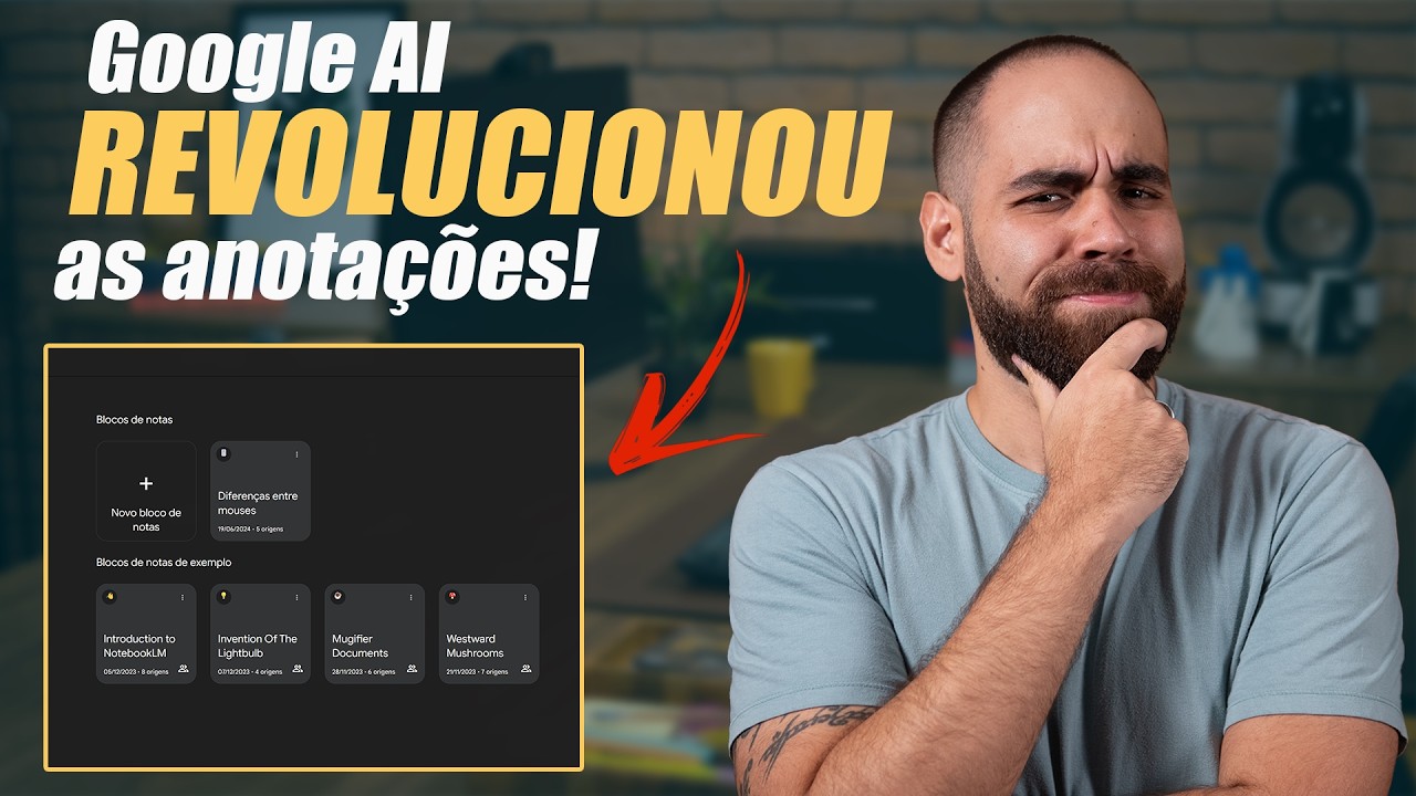 NotebookLM: a NOVA FERRAMENTA de IA do GOOGLE! // começando do ZERO!