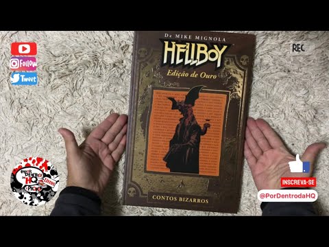 Hellboy Edição de Ouro - Contos Bizarros Vol 1 - Editora Mythos - Preview PorDentrodaHQ