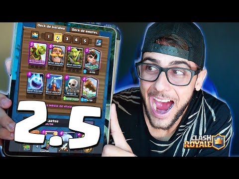 O MAIR RÁPIDO DECK DE LOG BAIT 2.5 DO CLASH ROYALE