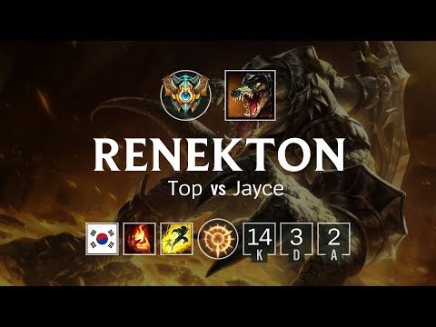 Renekton Top vs Jayce - KR Challenger Patch 8.19
