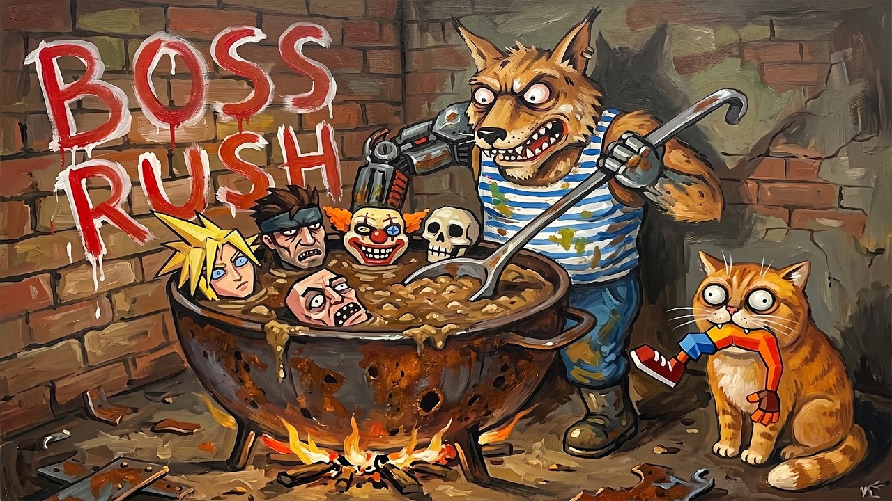 СТРИМ С ЧИПАЕМ#546 - ТАЩИМ BOSS RUSH от КИКУ (120 ЗЛЫХ БОСЯКОВ на PS1 ПРОТИВ ЧИПАЯ) - ЧАС?