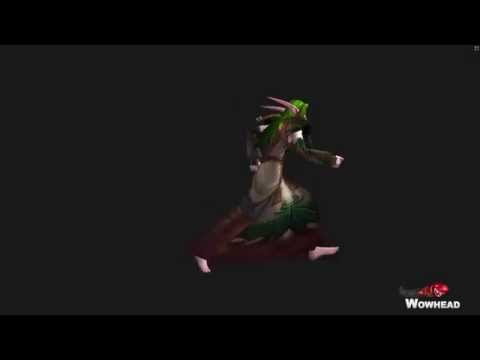 Warlords of Draenor (WoW) - Female Night Elf New Character Model Animations