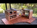 how to make a large-sized wood stove with wide use space # 205
