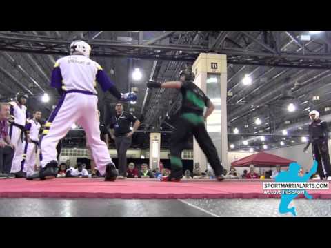 Brandon Ballou v Dean Barry - Team Sparring Rd 3 - Amerikick Internationals 2016