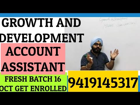 GS CLASS | Growth And Development for JKSSB ACCOUNTS ASSISTANT EXAM 2020 | 30/30 @Career Success
