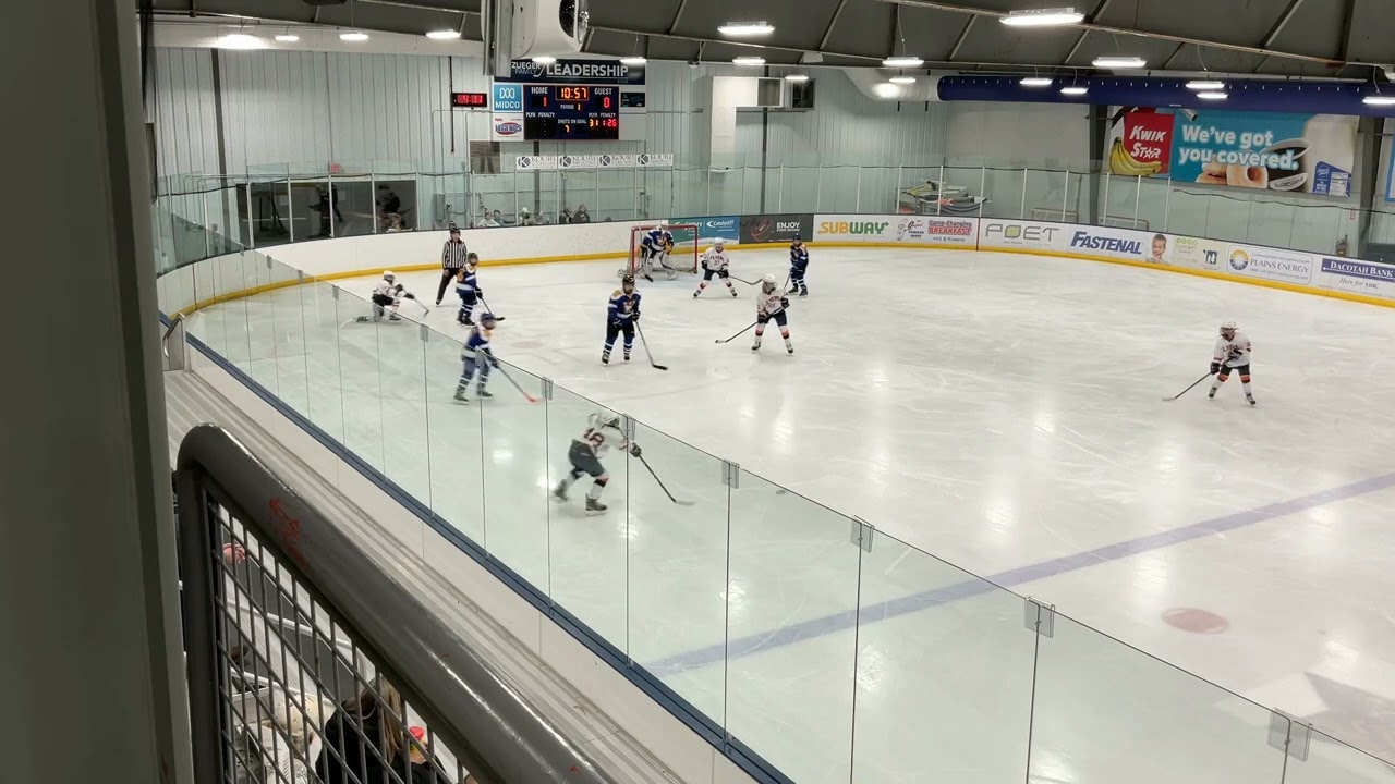 Game 15: 2-0 Sioux Falls: Parker scores Jack and Easton assisted