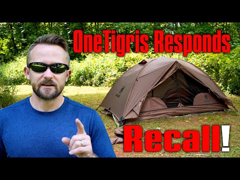 OneTigris Responds - Defective Tents, Recalls, 2nd Season Tent Only - Cosmitto Tent Problems