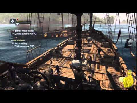 Assassin's Creed IV Black Flag: Sequence 3 Memory 4 (Raise the Black Flag) 100% Sync - HTG