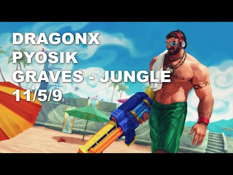 DragonX Pyosik Jungle Graves vs Sylas - KR Challenger Patch 10.8