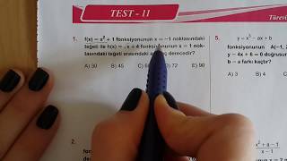 Karekök YKS(LYS) Matematik TÜREV Test 11 Çözü