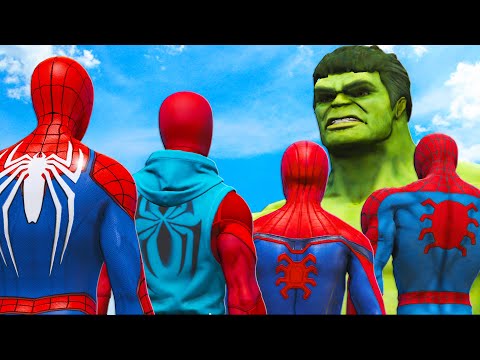 Hulk vs Spiderman & Spider-Man PS4 & Spiderman Muscle & Scarlet Spider-Man