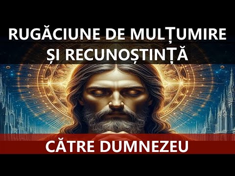 RUGĂCIUNE DE MULȚUMIRE ȘI RECUNOȘTINȚĂ - CĂTRE DUMNEZEU TATAL