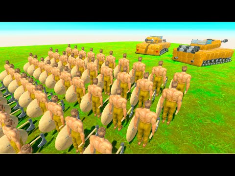 2x TANKS vs ARMIES - Animal Revolt Battle Simulator