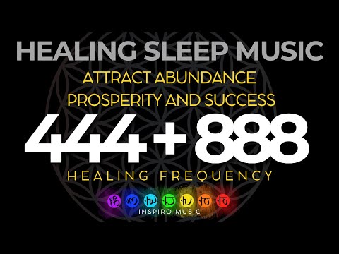 888hz + 444hz frequency | HEALING SLEEP MUSIC | Abundance, Miracles & Positive Energy. Black screen