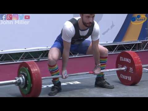 Dennis Milello - 4th Place 572.5kg Total - 66kg Class 2019 EPF Classic Open