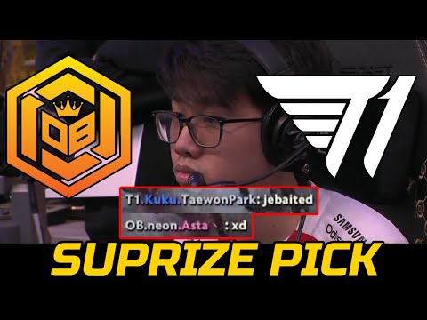 T1 VS OB NEON GAME 2 - KUKU SUPRIZE OFFLANE PICK BTS PRO SERIES SEA SEASON 10