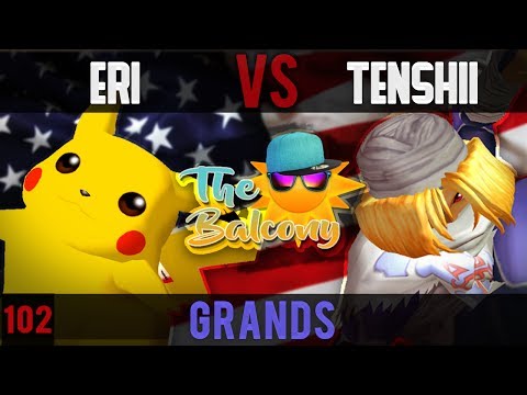 Melee @ the Balcony 102 - Grands ft. Tenshii (Sheik) VS Eri (Piakchu)