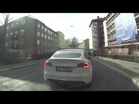 Oslo Busride / Drivers view / Line 21