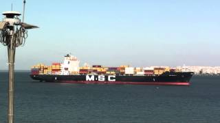 preview picture of video 'MSC Rosella cargo ship Izmir 17 August 2012'