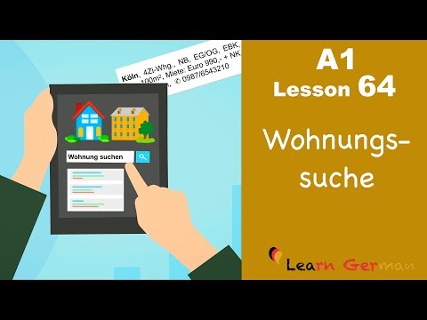 A1 - Lição 64 | Wohnungssuche | Apartamento - caça | Aprenda alemão para iniciantes