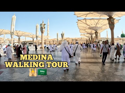 Medina Walking Tour Inside Masjid Al Nabawi and Downtown | Saudi Arabia