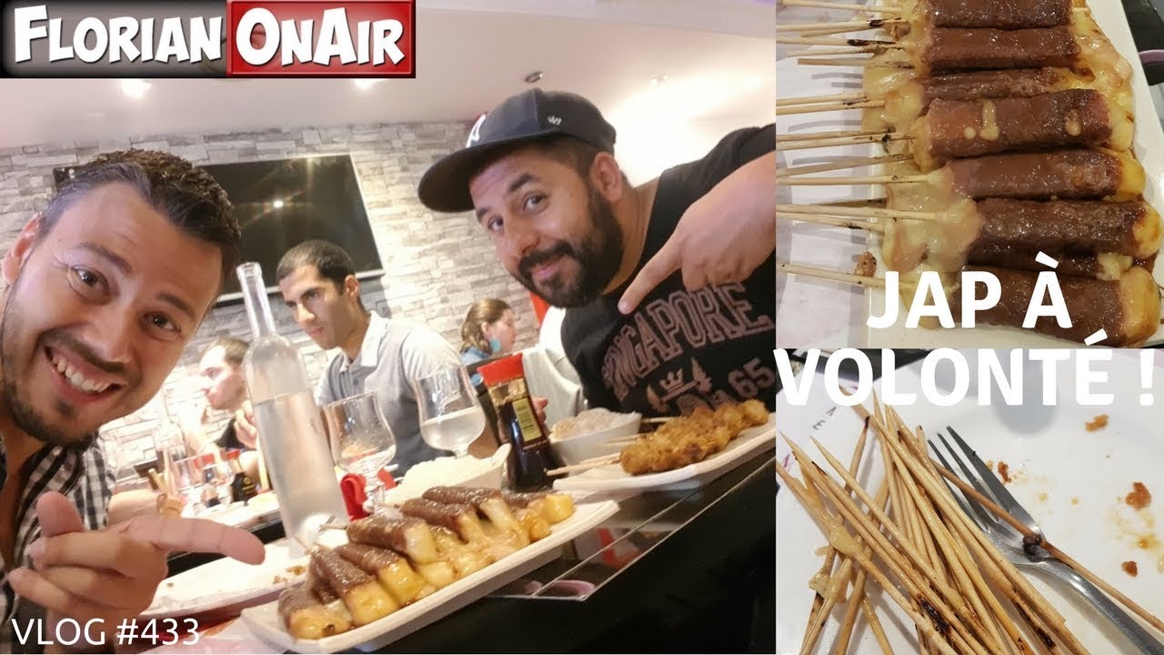 JAP A VOLONTE: combien de BROCHETTES vais-je manger - VLOG #433