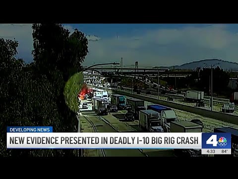 New video shows fiery explosion from 10 Freeway crash in Ontario