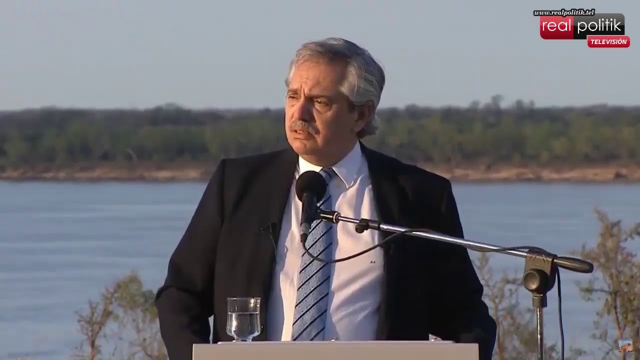 Alberto Fernández firma el Acuerdo Federal Hidrovía Paraguay - Paraná