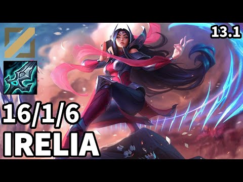 Irelia Mid vs Zed - KR Master  | Patch 13.1