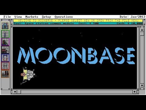 Moonbase (PC/DOS) "Nuclear Meltdown" 1990, Wesson International, KDT Industries Inc.