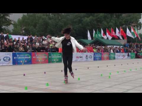 2016 Asian roller skating championship Classic Slalom Senior Women 1st Place Su Fei Qian 蘇菲淺(CHN)