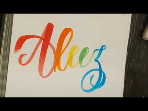 Aleeza modern calligraphy name