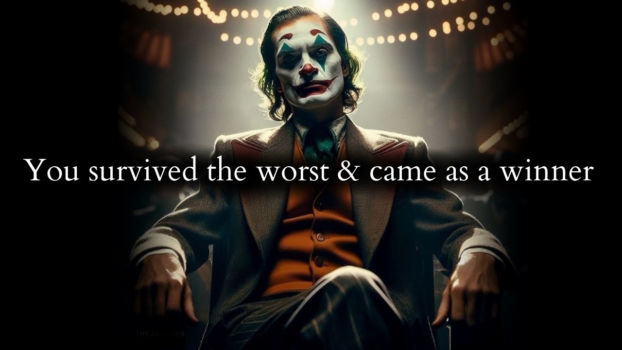This year you survived the worst & came out as a winner (Kudos To You) - Joker Speech