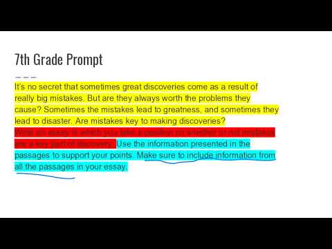 FSA Writing Review part 1-7th and 8th grade